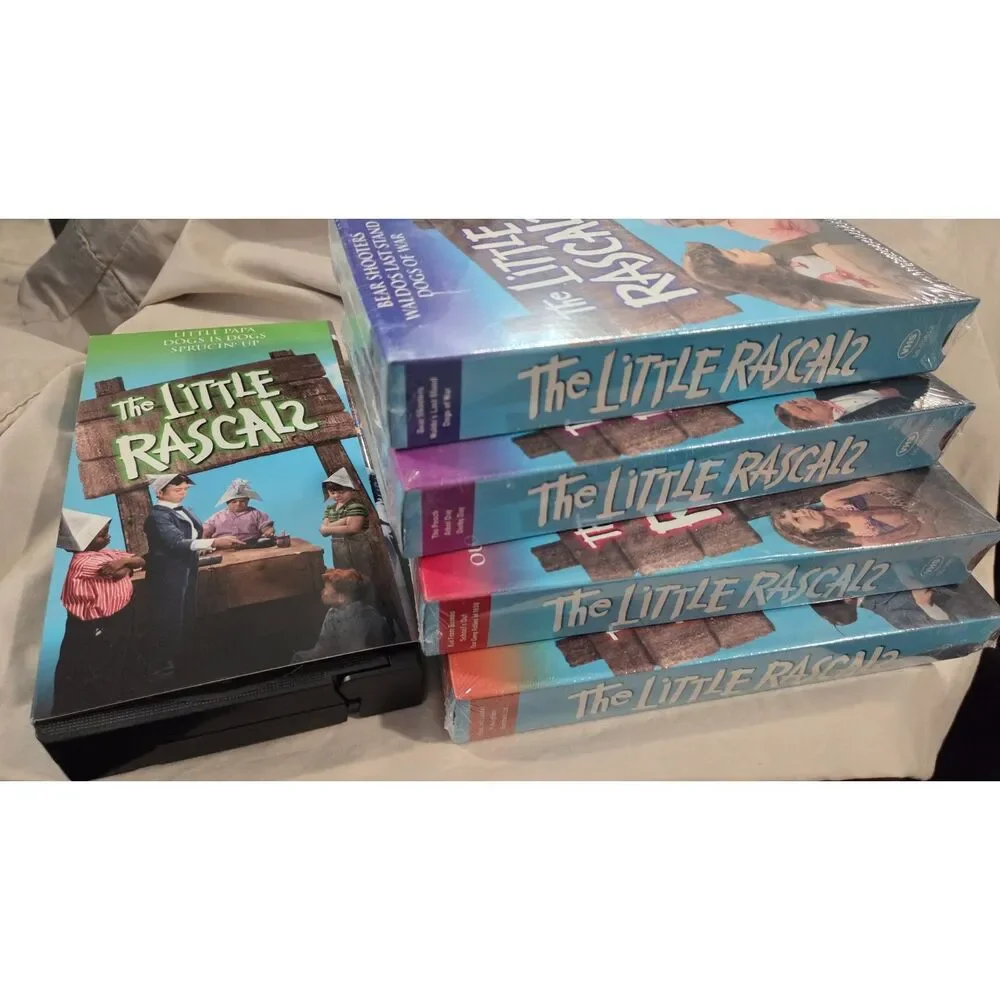 The Little Rascals Funniest Episodes 5-tape VHS Box Set - 4 Tapes Factory Sealed